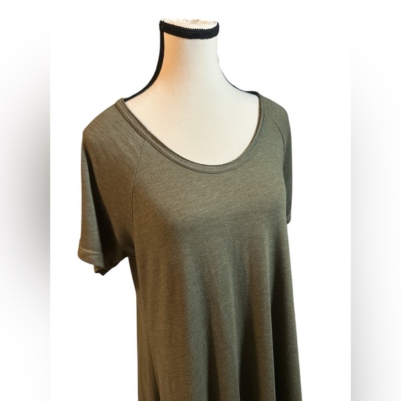 NATURAL LIFE Olive Green Tee Shirt Dress - Picture 3 of 6